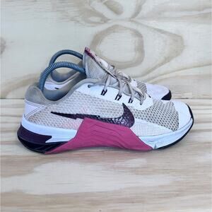 Nike - Metcon 7 - Crossfit Shoes - White/Pink - Women's - 9 - CZ8280-669